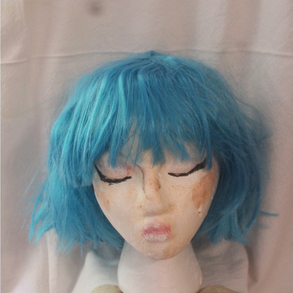 Electric Blue Women's Wig